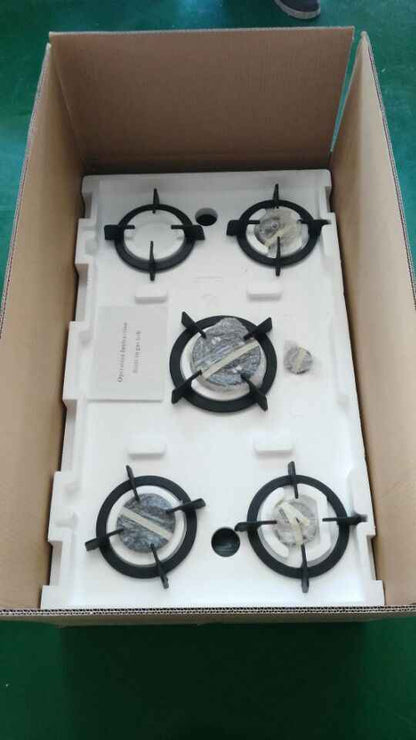 Cast iron embedded four-hole gas stove stand, sturdy and durable, suitable for restaurant and household multi-burner gas stove stands. SJ-38E2