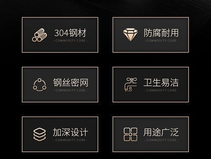 Stainless steel 304 hot pot strainer with hook, household hot pot and spicy hot pot strainer, deep-frying filter strainer