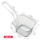 French fries frying basket, mini square filter screen oil sieve food basket, multi-functional snack storage basket