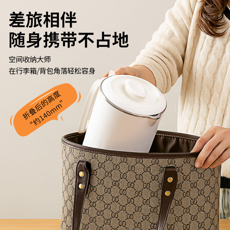German small travel outdoor kettle, foldable electric kettle, household kettle, stainless steel portable electric kettle