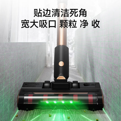 Wireless long-handled roller brush sweeping, suction and mopping all-in-one machine, 24V high suction power handheld vacuum cleaner for home carpets and floors