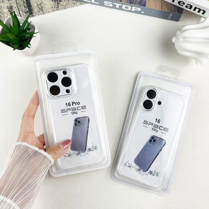 IPhone 17 phone case, iPhone 16 transparent soft case 15 four-corner drop resistant ultra-thin 13pro14 space protective case