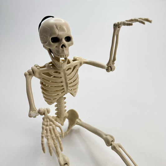 16 - inch pose Halloween skull decoration, full - body pose articulated hanging skull, suitable for Halloween decorations, cemetery props, haunted house accessories, ghost scene party gifts 可摆姿势万圣节骷髅装饰 16 英寸，全身摆姿势关节悬挂骷髅，用于万圣节装饰品，墓地道具，鬼屋配件，幽灵场景派对礼物 - 万圣节装饰品 - Zhongshan Star Trade