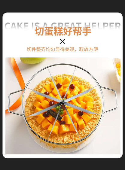 Stainless steel pizza knife cake splitter, circular multi-functional fruit slice knife, pie cutter, 6-blade splitter Zhongshan Star Trade