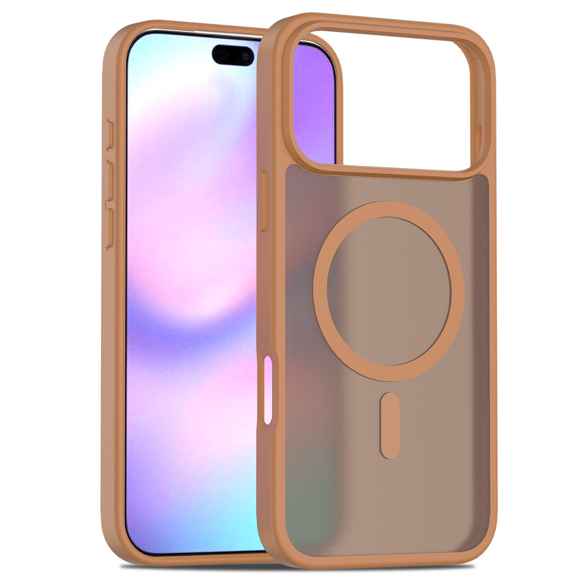 iphone17pm phone case with magnetic matte skin feel 16 shockproof Apple 15promax protective case