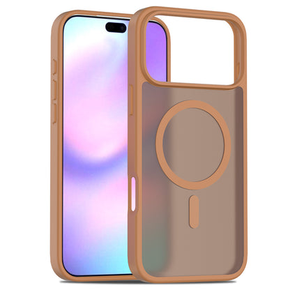iphone17pm phone case with magnetic matte skin feel 16 shockproof Apple 15promax protective case