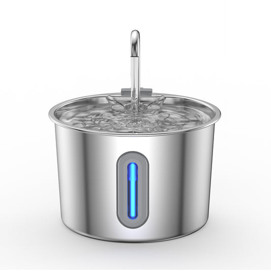 2.2 - liter automatic pet fountain dog water dispenser with replaceable filter, suitable for cats, dogs, and multiple pets (silver) 2.2 升自动宠物喷泉狗饮水机，带替换过滤器，适用于猫、狗、多只宠物（银色） - 宠物友好型户外用品 - Zhongshan Star Trade - TY09宠物饮水机2.2L - 滤芯（滤芯8片+4片水泵滤棉）