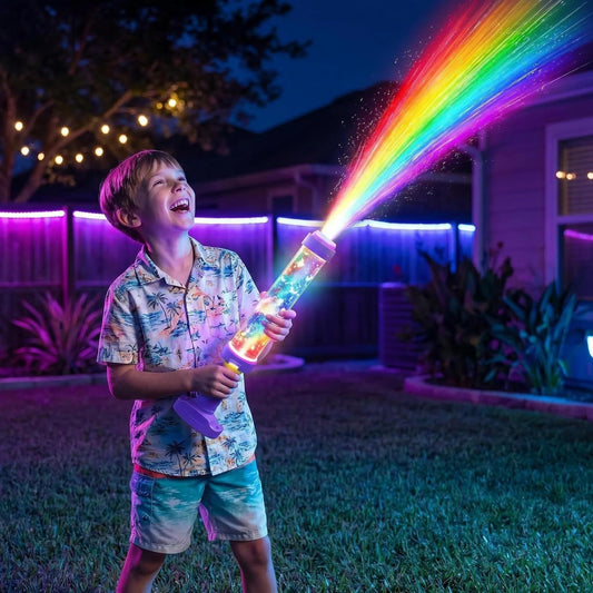 Cross-border Glowing Rainbow LED Water Blaster - Colorful Neon LED Water Gun Wholesale