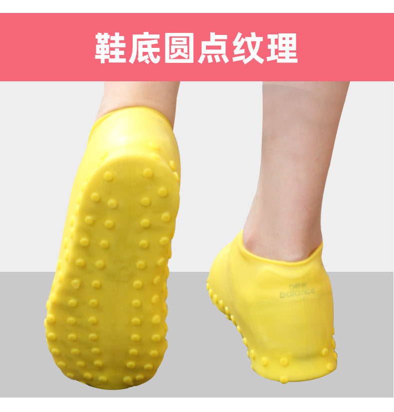 Reusable Silicone Waterproof Shoe Covers, No-Slip Silicone Rubber Shoe Protectors for Kids,Men and Women 可重复使用的硅胶防水鞋套，儿童、男士和女