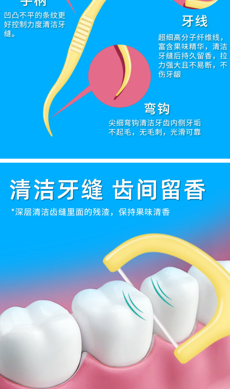 Fruit-flavored toothpick box containing 50 mint-flavored toothpick sticks - Image 19