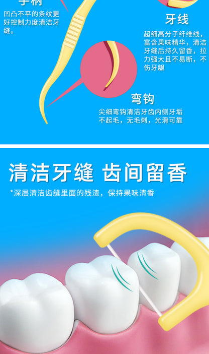 Fruit-flavored toothpick box containing 50 mint-flavored toothpick sticks - Image 19