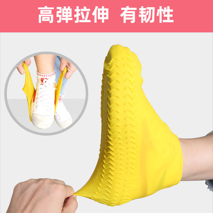 Reusable Silicone Waterproof Shoe Covers, No-Slip Silicone Rubber Shoe Protectors for Kids,Men and Women 可重复使用的硅胶防水鞋套，儿童、男士和女