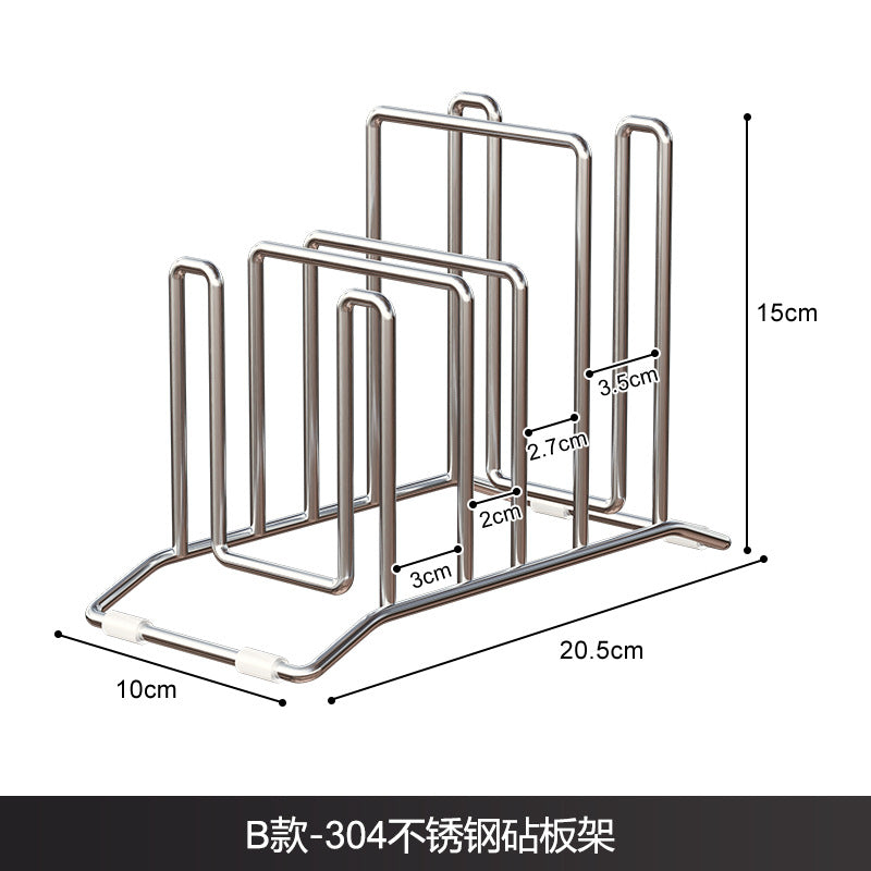 304 stainless steel kitchen knife board, countertop, pot lid, storage rack, cutting board, cutting board, storage rack, thick