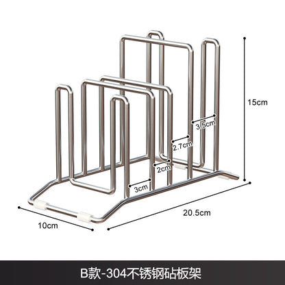304 stainless steel kitchen knife board, countertop, pot lid, storage rack, cutting board, cutting board, storage rack, thick