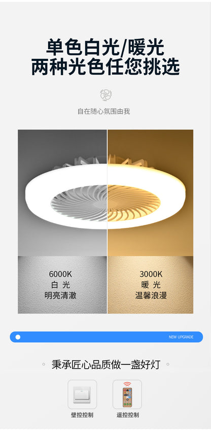 led fan light e27 screw-down, home living room and kitchen ceiling fan light, remote control setting, bedroom bulb ceiling fan light