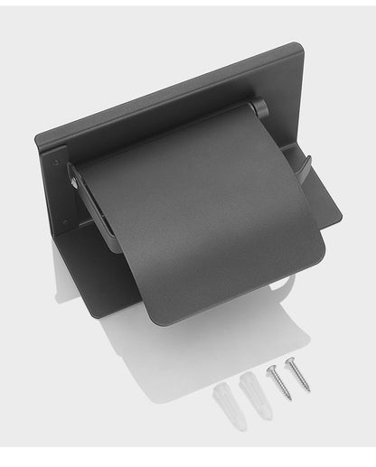 Toilet paper rack 304 stainless steel toilet paper box storage rack Wall-mounted sanitary tissue paper rack paper box