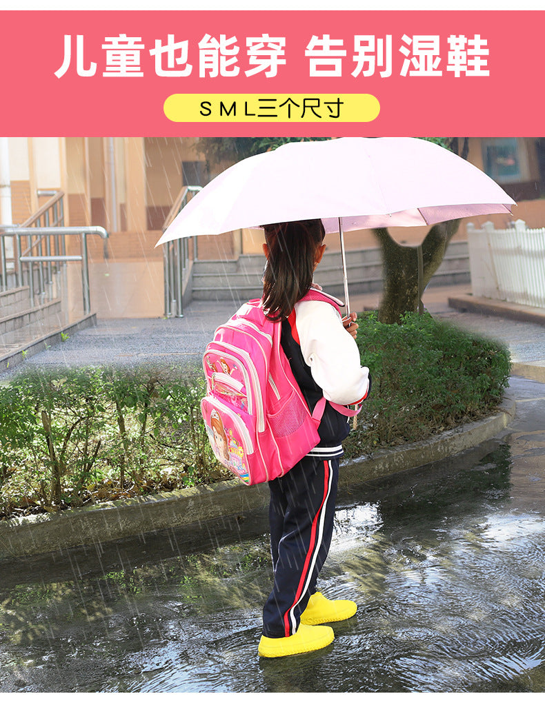 Reusable Silicone Waterproof Shoe Covers, No-Slip Silicone Rubber Shoe Protectors for Kids,Men and Women 可重复使用的硅胶防水鞋套，儿童、男士和女