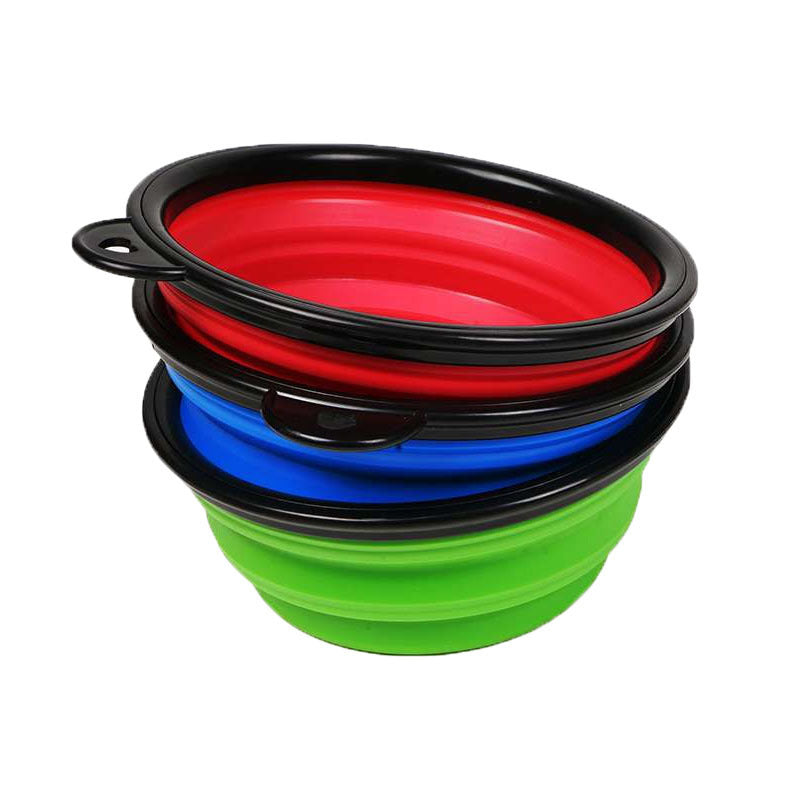 Dog bowl, pet foldable bowl, suitable for cats and dogs, portable pet feeding spray tray, suitable for walking, parking lot and travel, with climbing buckle 狗碗宠物可折叠碗，猫狗可用，便携式宠物喂食喷盘，用于步行停车场旅行，带 登山扣 - 宠物友好型户外用品 - Zhongshan Star Trade