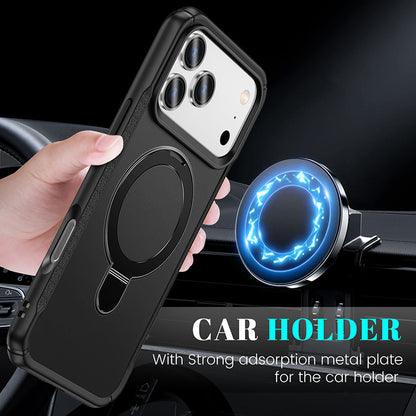 New iPhone 17 Pro Max phone case - two-in-one touchable skin-friendly Apple 16 stand with magnetic phone protection cover