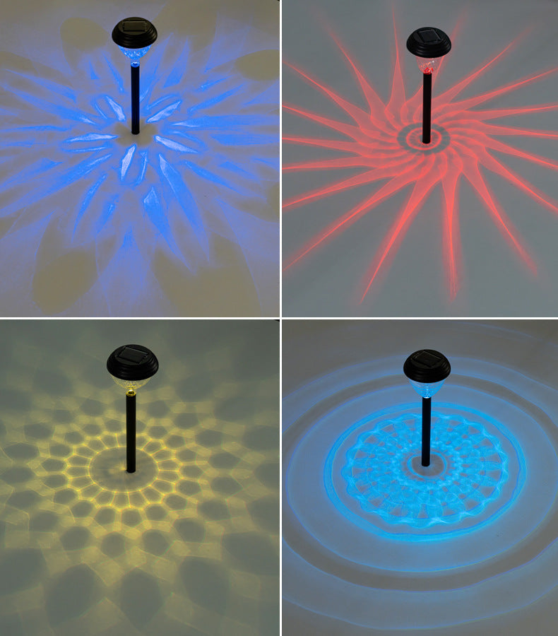 led solar light and shadow lawn lights, outdoor waterproof courtyard garden decorative atmosphere lights, landscape lights