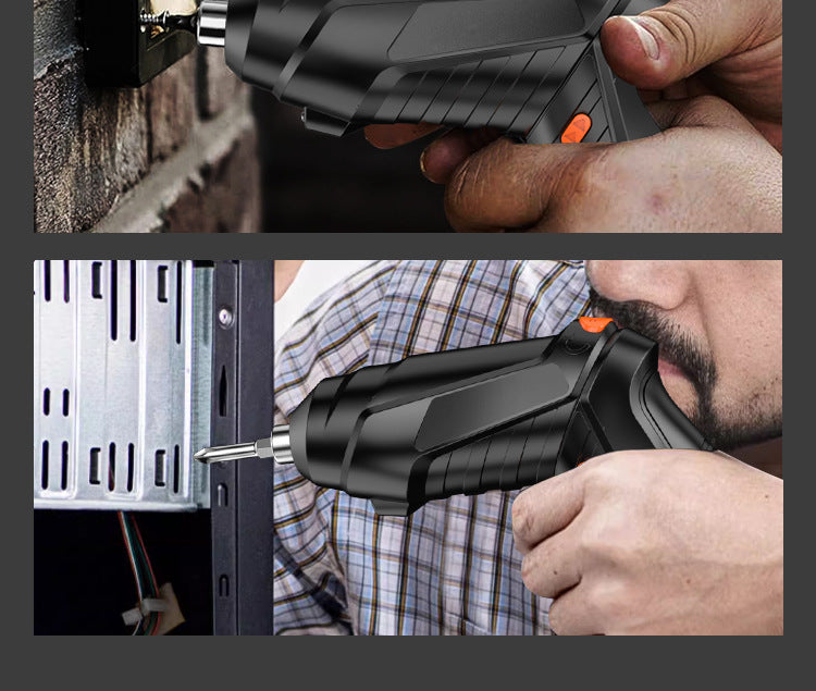 Electric screwdriver rechargeable, small household furniture installation, electric screwdriver, mini screwdriver, electric screwdriver tool set