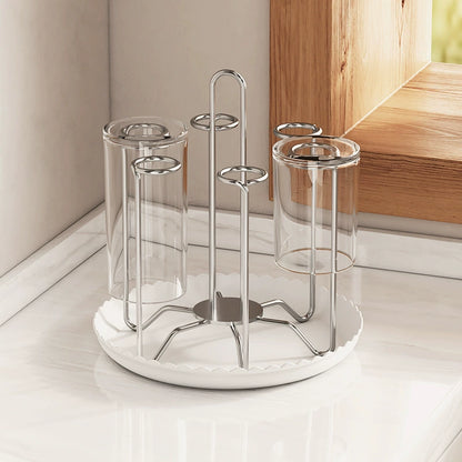 304 stainless steel desktop draining cup holder upside down, high appearance level, kitchen storage rack, tea cup holder for 