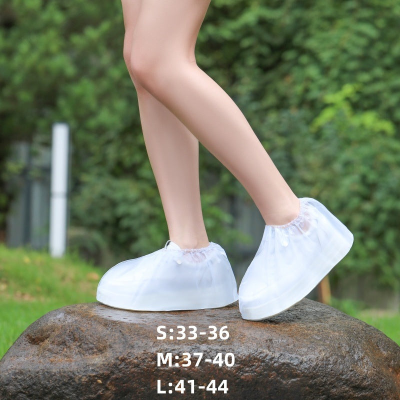 Rain Boot Waterproof Shoes Covers, Sand Control Non-Slip Shoe Cover Galoshes, PVC Rubber Sole Reusable Rain Snow Boots Oversh
