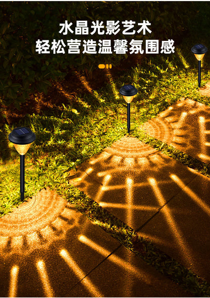 led solar light and shadow lawn lights, outdoor waterproof courtyard garden decorative atmosphere lights, landscape lights