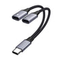The 2-in-1 multi-functional Tpyec to 3.5mm headphone adapter charging port is suitable for mobile phones and tablets