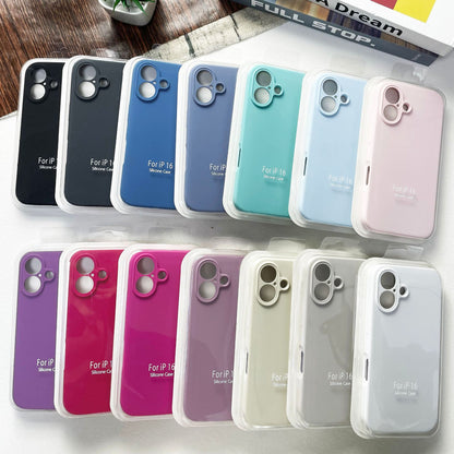 Liquid silicone Apple 17 phone case, iphone16promax/15/14 all-in-one anti-drop skin-feel protective cover