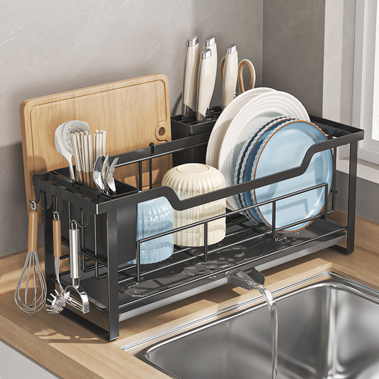 Kitchen bowl and plate draining rack, multi-functional sink bowl and plate rack, narrow bowl rack, countertop storage rack fo