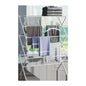 Folding clothes drying rack - Durable and space - saving laundry and towel rack, sturdy hanger for hanging clothes both indoors and outdoors, made of stainless steel 折叠晾衣架 – 耐用、节省空间的洗衣和毛巾架、坚固的衣架，用于在室内和室外悬挂衣服，不锈钢 - 折叠式多功能晾衣架 - Zhongshan Star Trade - 白色 - 74*36*103cm折叠晾衣架