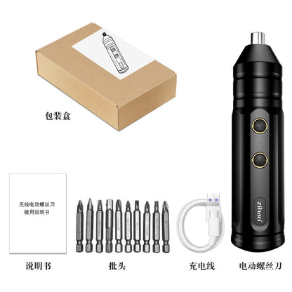 Brushless impact lithium battery drill, rechargeable hand drill, small pistol drill, electric drill, multi-functional household electric hammer, electric screwdriver
