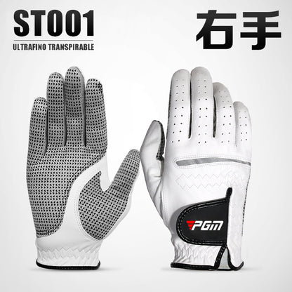 PGM small sheepskin wear-resistant anti-slip grain golf gloves left and right hand golf gloves