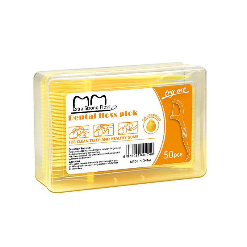 Fruit-flavored toothpick box containing 50 mint-flavored toothpick sticks - Image 11