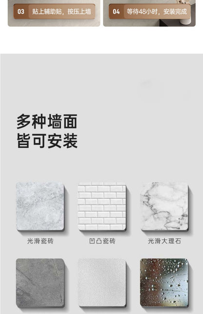 No-drill bathroom towel rack, minimalist and luxurious single bar, washbasin towel bar, trendy gunmetal gray