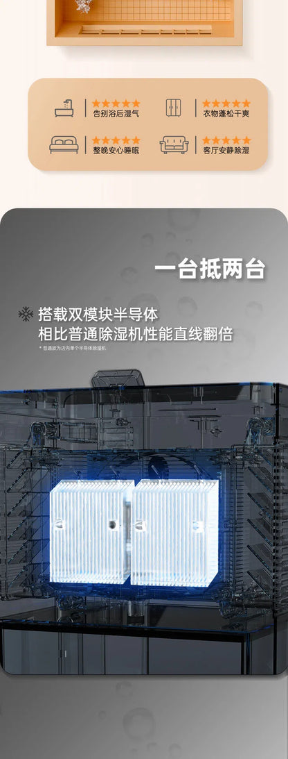 Household dehumidifier, silent and intelligent dehumidification artifact, air dryer, bedroom dehumidifier, household dehumidi