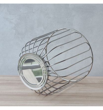 304 stainless steel fruit basket, fruit plate, fruit basket, citrus basket, home storage and decoration, round