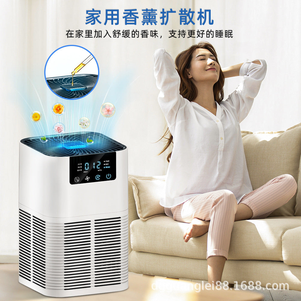 The new product can be customized as a negative ion desktop air purifier for indoor formaldehyde removal, sterilization and odor elimination