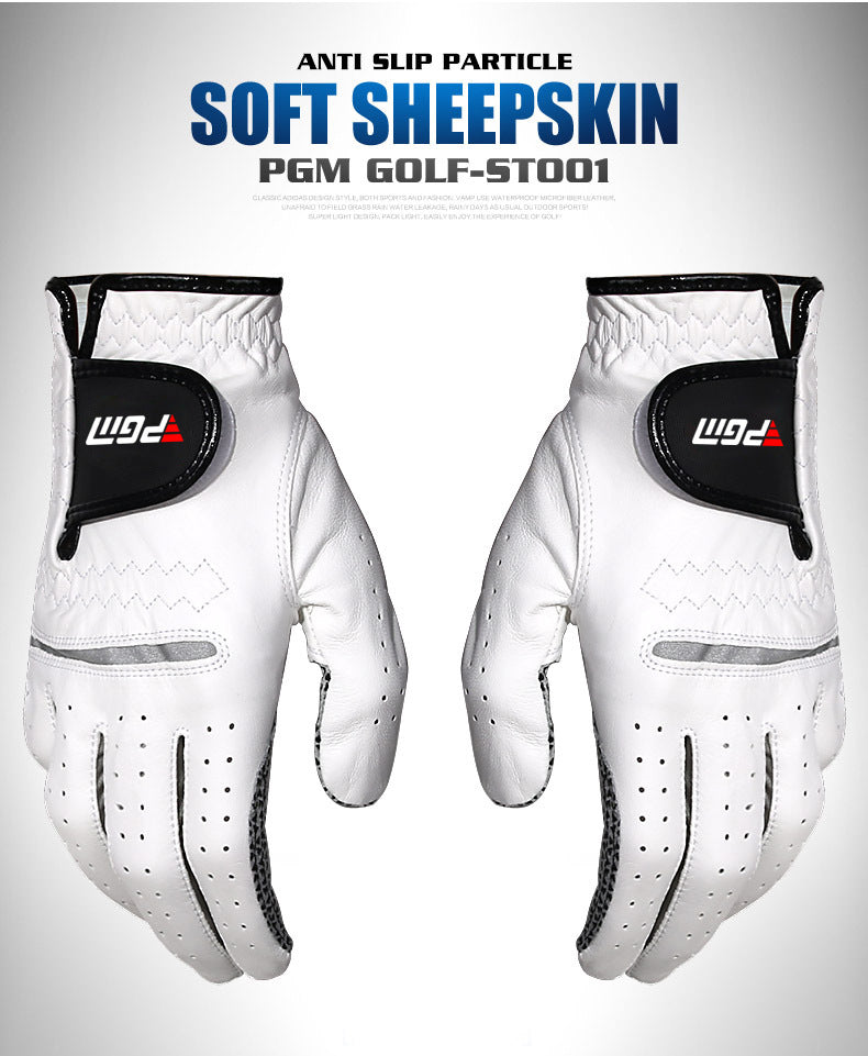 PGM small sheepskin wear-resistant anti-slip grain golf gloves left and right hand golf gloves