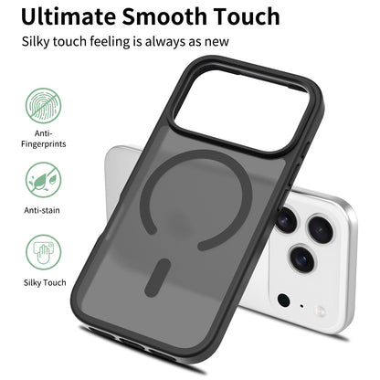 iphone17pm phone case with magnetic matte skin feel 16 shockproof Apple 15promax protective case