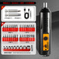 Electric screwdriver, household rechargeable mini hand drill, small impact screwdriver, lithium battery tool set