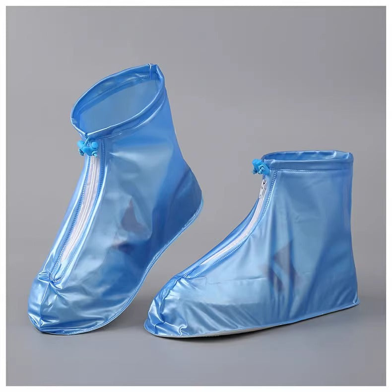 Rain Boot Waterproof Shoes Covers, Sand Control Non-Slip Shoe Cover Galoshes, PVC Rubber Sole Reusable Rain Snow Boots Oversh