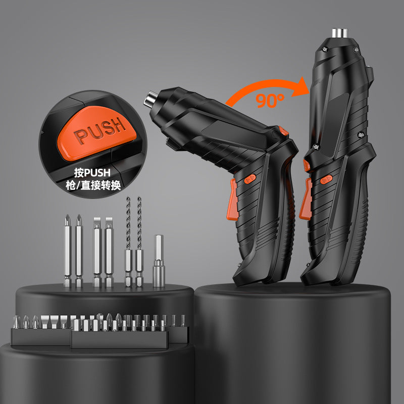 Electric screwdriver rechargeable, small household furniture installation, electric screwdriver, mini screwdriver, electric screwdriver tool set