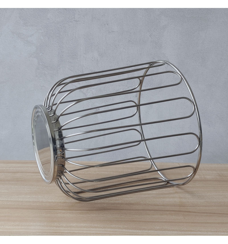 304 stainless steel fruit basket, fruit plate, fruit basket, citrus basket, home storage and decoration, round