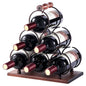 Creative wine rack ornament, solid wood wine rack, upside-down wine glass rack, home living room European style wine cabinet display rack
