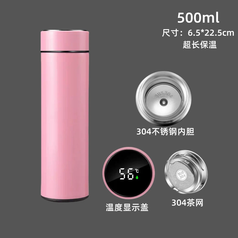 Stainless steel 316 smart water cup for business use with tea strainer 保温杯不锈钢316智能水杯商务带茶漏 - Image 8