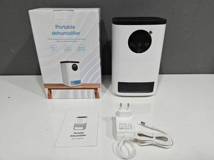 Dehumidifier, small household dehumidifier, quiet, automatic shutdown, bedroom dehumidifier (applicable area 41-60 square meters), bathroom, RV, closet