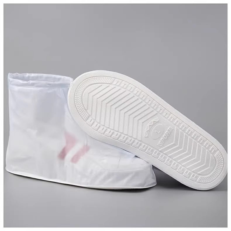Rain Boot Waterproof Shoes Covers, Sand Control Non-Slip Shoe Cover Galoshes, PVC Rubber Sole Reusable Rain Snow Boots Oversh