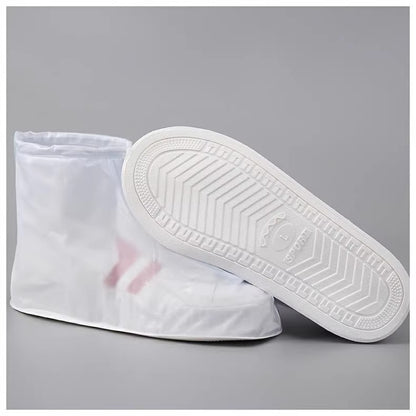 Rain Boot Waterproof Shoes Covers, Sand Control Non-Slip Shoe Cover Galoshes, PVC Rubber Sole Reusable Rain Snow Boots Oversh